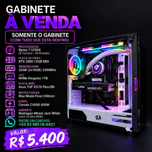 Venda de gabinete completo