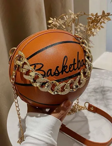 Bolsa Feminina Casual com design de basquete