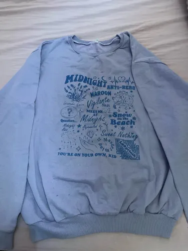 Moletom Roxo Taylor Swift Midnights Tamanho G | Estampado e Temático