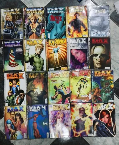 MARVEL MAX (PANINI) 1-81 COLEÇÃO COMPLETA + ALIAS ESPECIAL 
