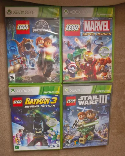 Coleção Jogos LEGO Originais Xbox 360 (Faço olx pay)