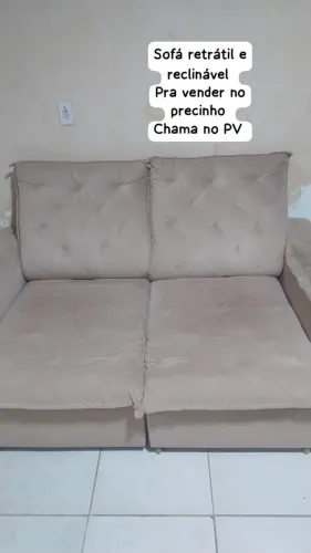 Sofá retrátil e reclinável 