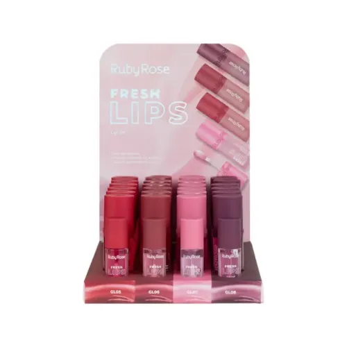 Lip Oil Fresh Lips Ruby Rose - Brilho do Gloss com conforto do oil (Unidade)