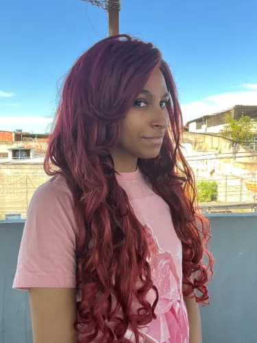 Lace front wig