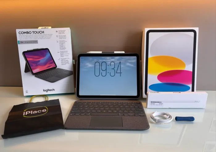 iPad A16 + Apple Pencil USB-C + Logitech Combo Touch