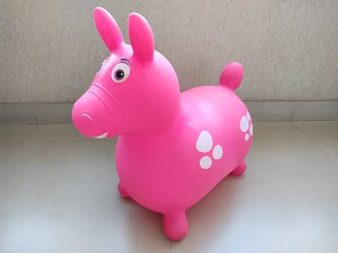 Cavalinho Infantil Upa Upa Rosa - Lider Brinquedos (Original)