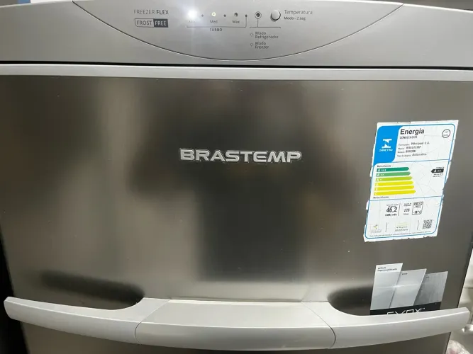 Freezer Vertical Brastemp Flex Frost Free 228L Evox Inox 127V - Ótimo Estado