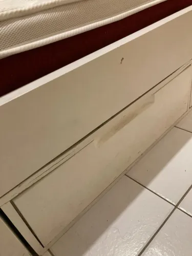 CAMA QUEEM COM 4 GAVETAS + COLCHÃO MARCA CASTOR