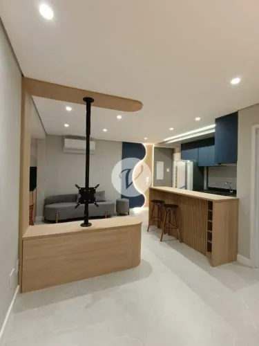 Studio mobiliado de 42m² em Jardim, Santo André. Aluguel R$3.900, cond. R$650, IPTU R$50.