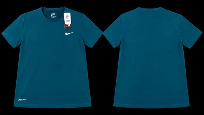 Camisa Dryfit azul turquesa 3D