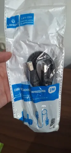 Cabo USB Impressora USB A para B Alta Velocidade - KIT COM 3