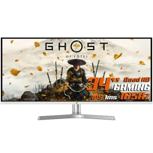 Monitor 34"Vision Ultra ultrawide 1440p 165Hz IPS branco