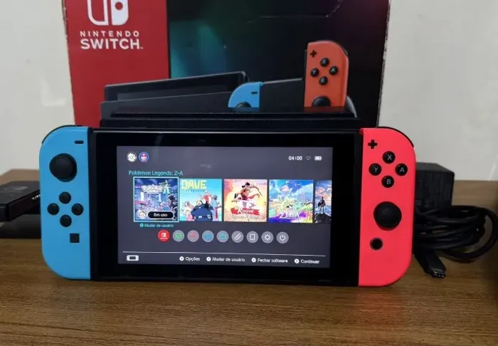 Nintendo Switch +30 Jogos, Desbloqueado, Completo.