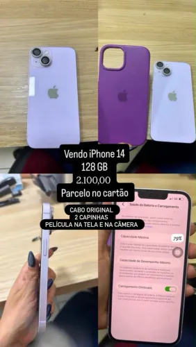 ? iPhone 14 128GB Roxo - Muito Bem Cuidado!
