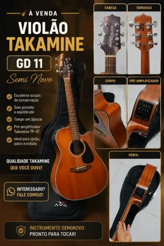 Violão takamine GD 11