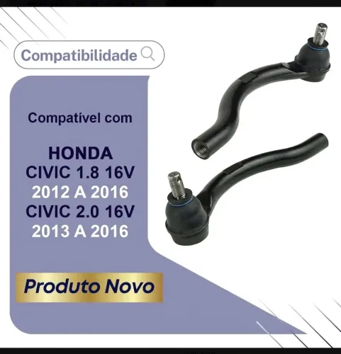 Terminal Barra de Direção Honda Civic G9 2012-2015