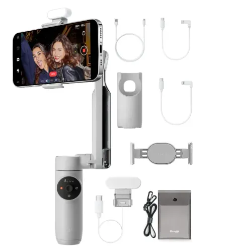 Insta360 Estabilizador de fluxo Gimbal para smartphone, kit criador