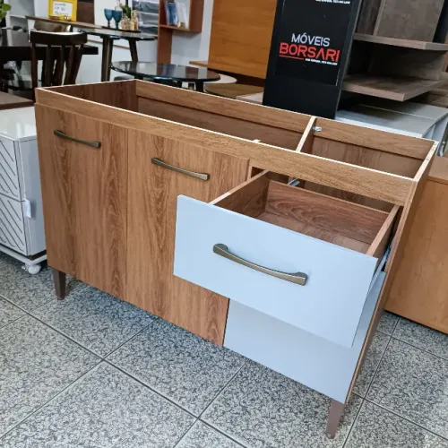 Balcão Gabinete Para Pia 120cm Novo na Promoção