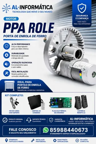 MOTOR PPA ROLLER PORTAS ENROLAR DE FERRO