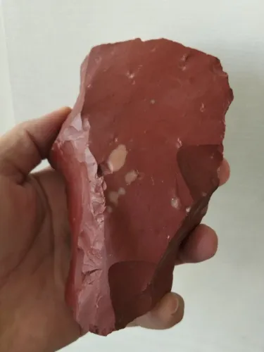 Arte natural em pedra vermelha de Jaspe 920g