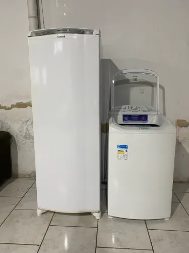 Geladeira mais máquina