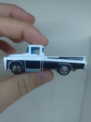 Matchbox Caminhonete 1957 Dodge Sweptside Branco Preto 1:64 Loose Novo