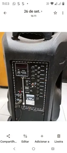 Caixa som x- Cell bivolt +  2 caixas retornos 