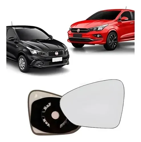 Lente Espelho Com Base Retrovisor Argo Cronos Esquerdo 17/24