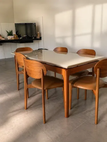 Mesa Manhattan 6 Cadeiras Alto Padrão NOVO
