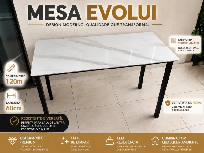 Mesa para o dia a dia - Modelo Evolui