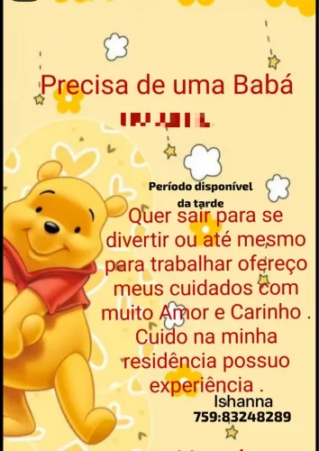 Tá procurando uma babá ?