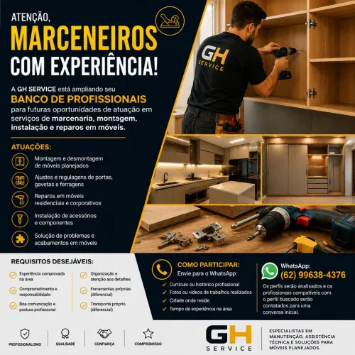 Marceneiro com Experiência | Grupo House