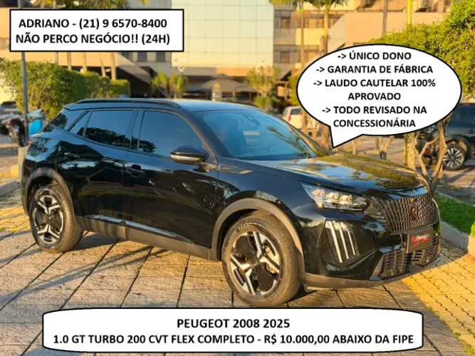 Peugeot 2008 GT 1.0 Turbo Flex 5P Aut. 2025