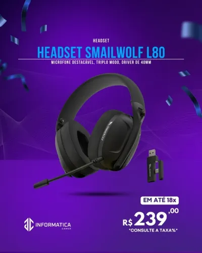 HEADSET SMAILWOLF L80