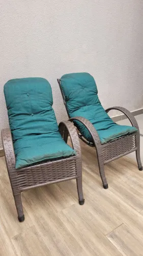 Cadeira de varanda estofada