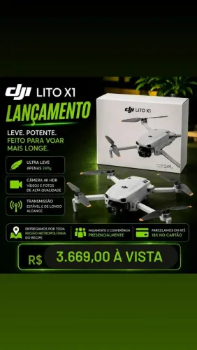 Drone Dji Lito X1 (Lançamento) Novos/ Em até 18x/ Pronta Entrega 