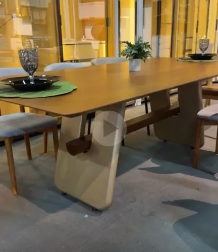 Mesa de Jantar 220x110 Herval Madeira Maciça (Nova Direto da Fábrica)