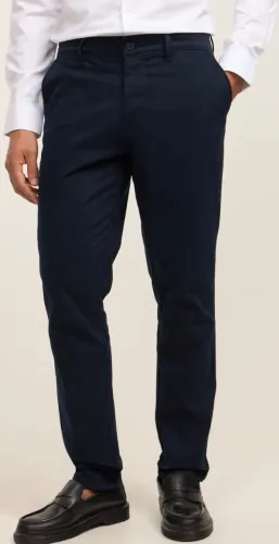 Calça de alfaiataria Marfinno azul marinho, tamanho 40, usada apenas uma vez 