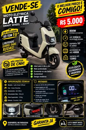 Moto elétrica 800 watts