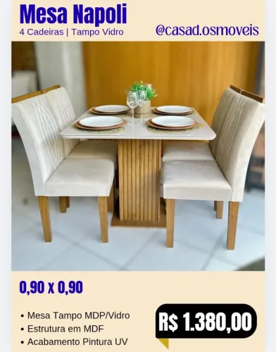Mesa de jantar - off white 