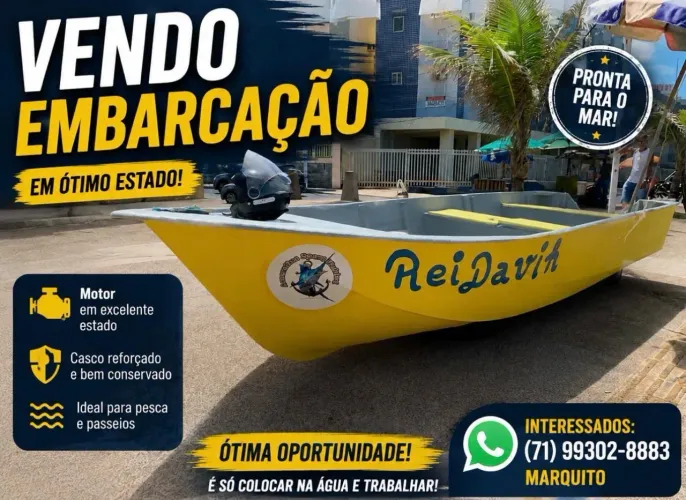 Vendo barco com motor
