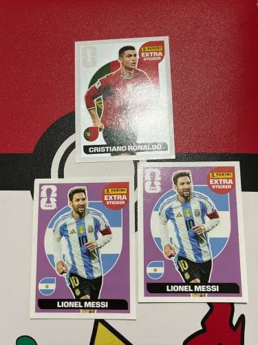 Figurinhas legend CR7 e Messi