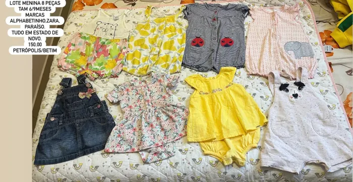Lotinho de roupas de marca