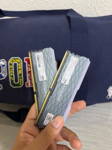 Memórias ddr4 2x8 asgard rgb 3200mhz