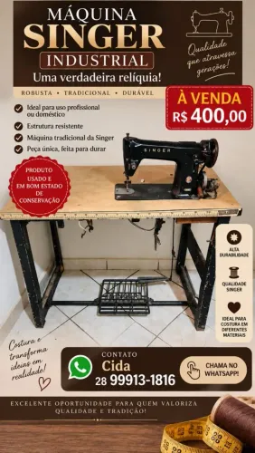 Máquina de costura reta