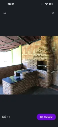 Trio churrasqueira com fogão de lenha e forno 