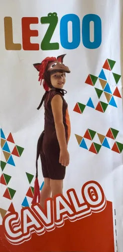 Fantasia Infantil de cavalo 8 anos