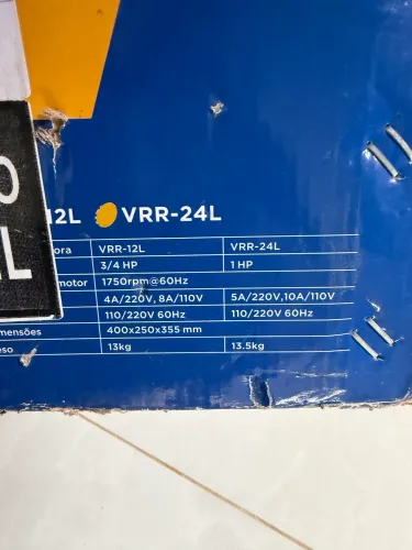 Mini recuperadora de gás refrigerante VRR-24L 1HP EOS