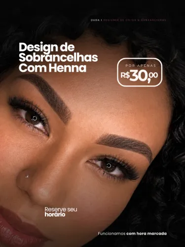 Design de Sobrancelhas com Henna | Aracaju