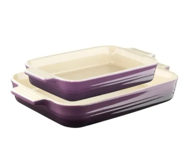 Jogo Travessas Retangulares Violeta Le Creuset
